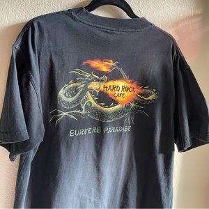 Vintage 90's Hard Rock Cafe Surfers Paradise Fire Breathing Dragon. Size Large